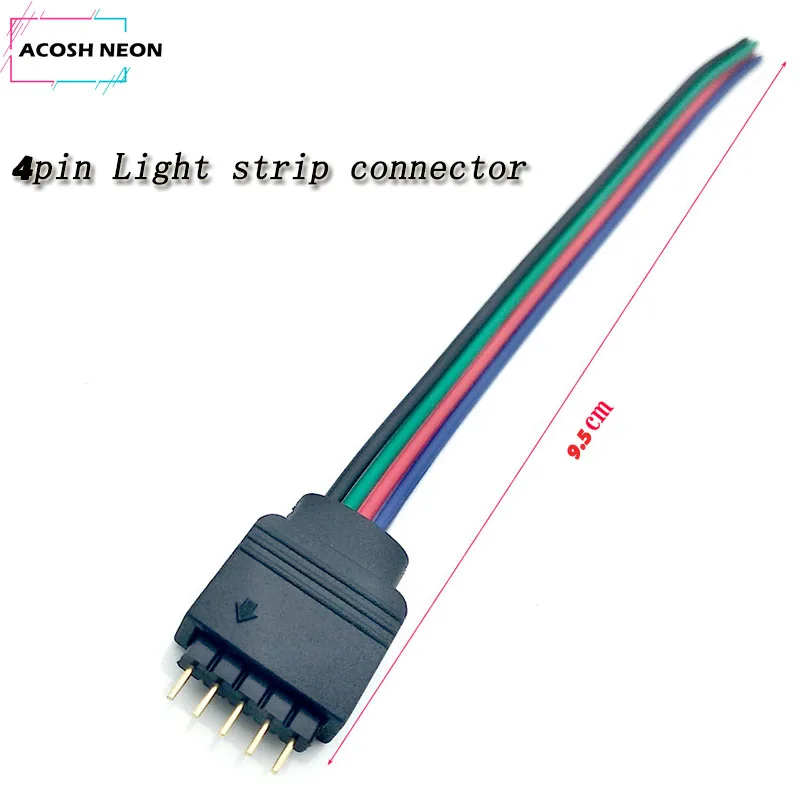 4 контакта, 10 см, светодиодная RGB-лента, фоторазъем 5050 RGB RGBW, лампа для штепсельной розетки, соединительный кабель, провод