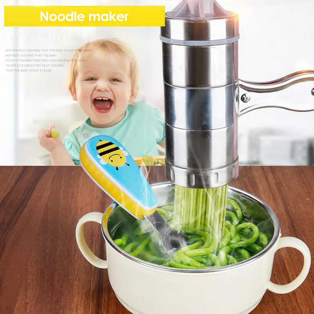 Stainless Steel Manual Noodle Maker Kitchenware Press Pasta Machine Fruit Juicer