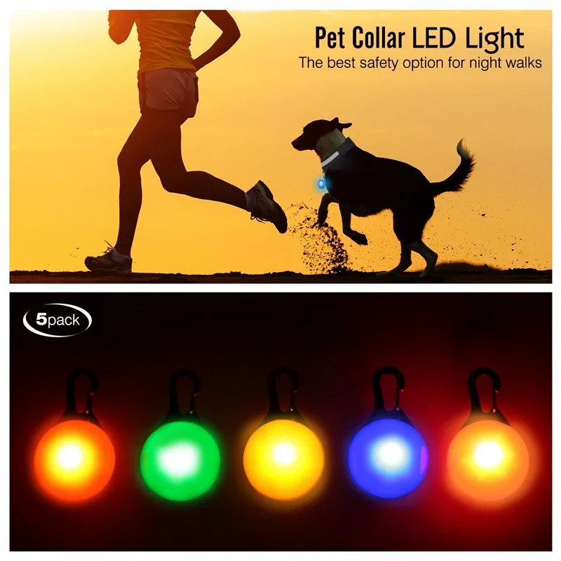 dog collar Led Dog Collar Pendant Dog Cat Collar Pet Leads Glow Accessories Bright Necklace Luminous Night Safety Decoration