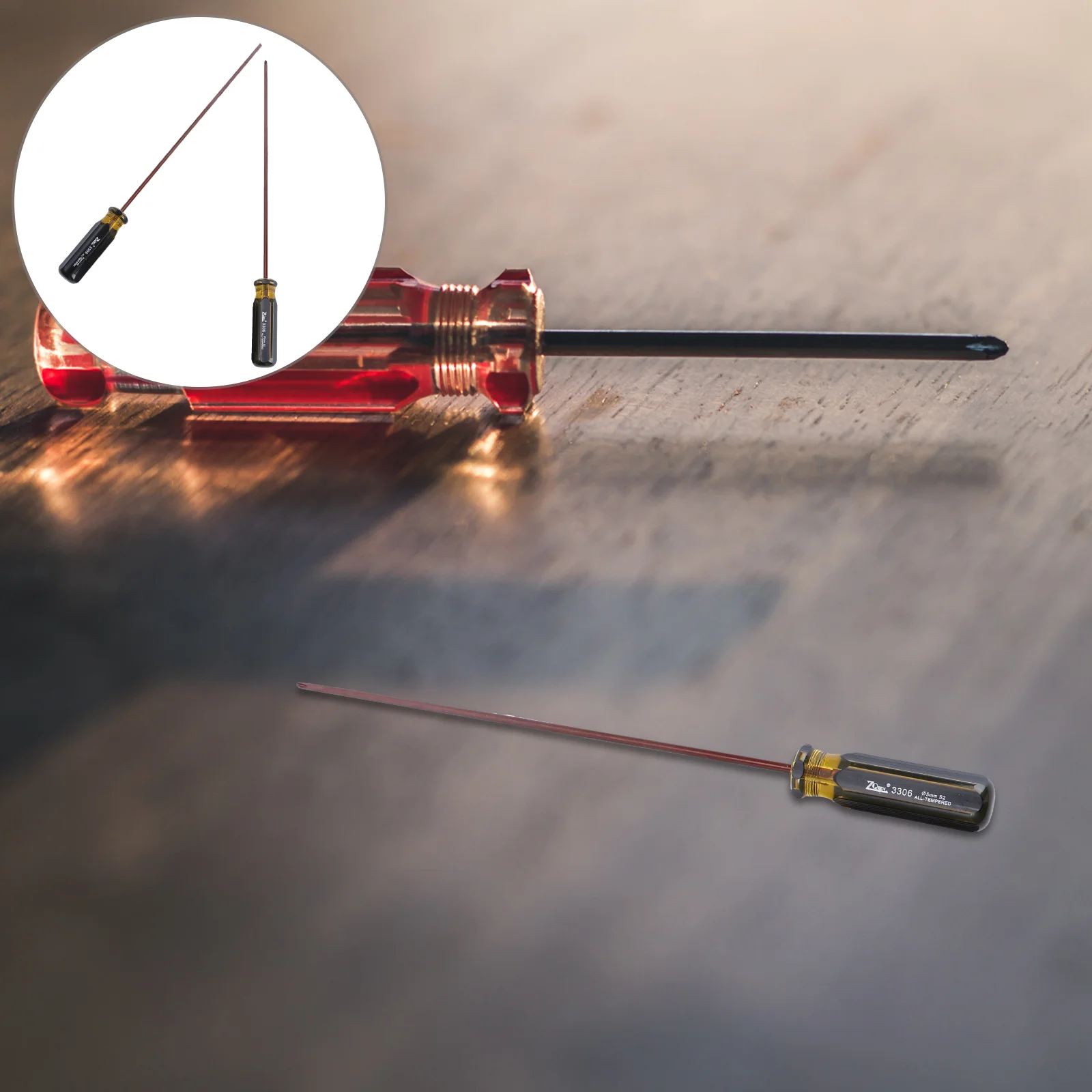 

2pcs Dual Purpose Slotted Flathead Screwdriver Expansion Screwdriver Cross Word Ratchet Screwdriver Magnetic Manual