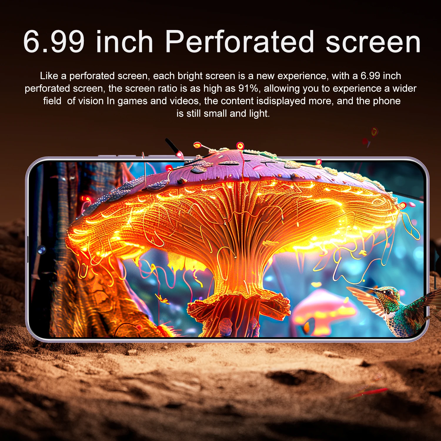 IVMI Global Vision 17Pro Max Smartphone Android 12 6GB RAM 128GB ROM 6.99 Inch Phone 16+20MP 4G Network Mobile Phones