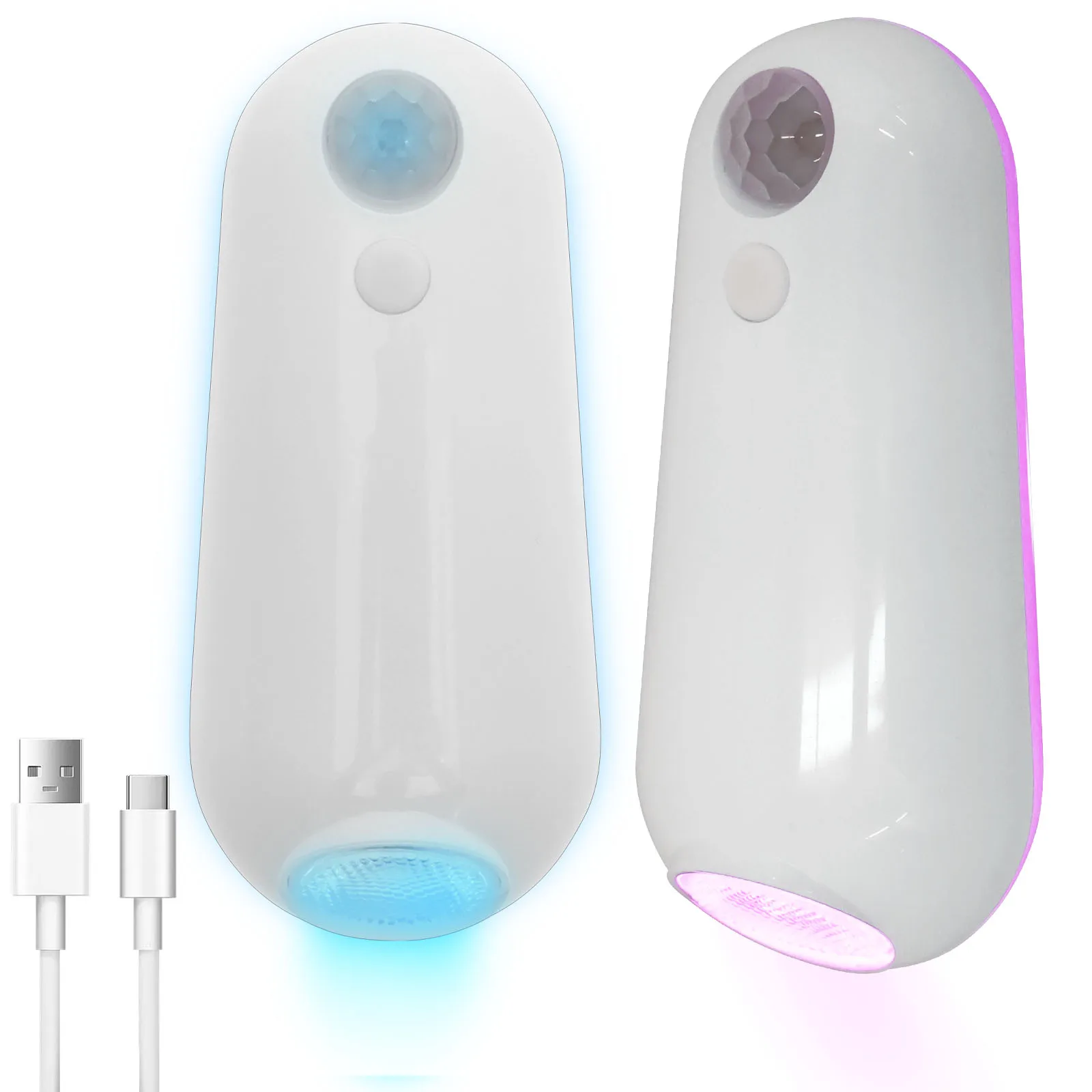 8 Color Changing Toilet Bowl Light USB Rechargeable Motion Sensor Night light for Bed Feet Cabinet 
Home Decor Toilet Light