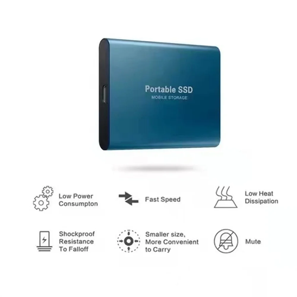 Sandian 외장 SSD 하드 드라이브, 고속 SSD, 휴대용 외장 하드 디스크, 솔리드 스테이트 디스크 하드 드라이브, 64TB, 16TB, 8TB, 4TB, 2TB, 1TB
