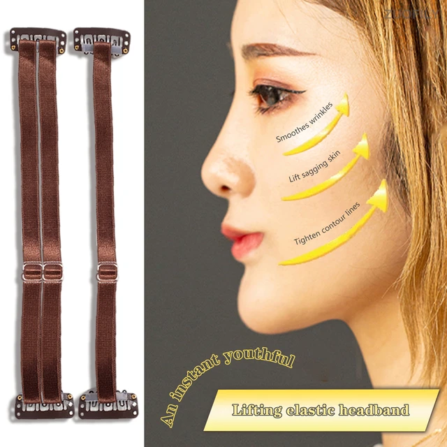 Reusable Face Lift Tape Adjustable Elastic Anti-Wrinkle Face Tapes Double  Belt Stretching Straps For Lift To Remove Eye Fishtail