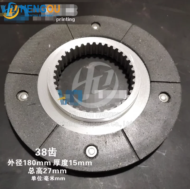 

180x27x15mm 38-tooth lifting platform brake pads for Roland printing machine