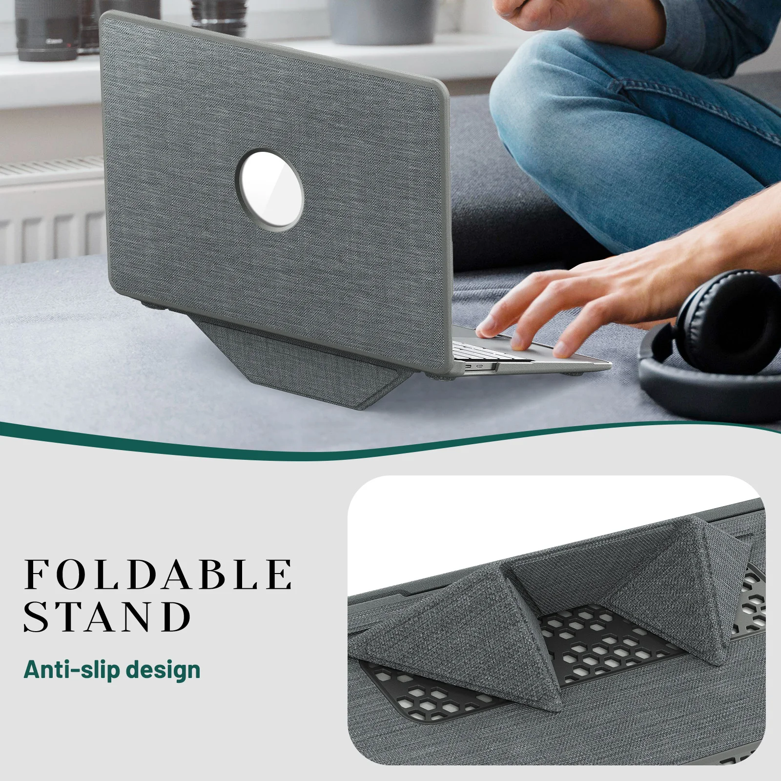 2024 Protective Laptop Case with Stand and Bottom Cover