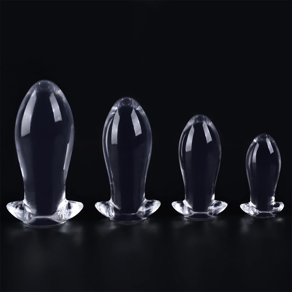 Round Tpe Crystal Anal Plug Smooth Butt Stimulation Tool Unisex_voghion.com