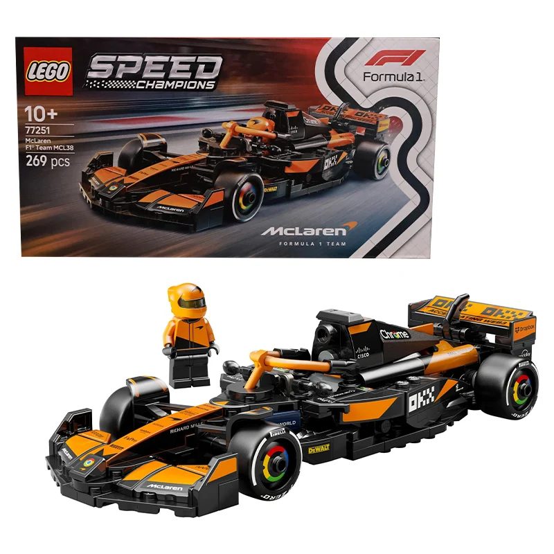 Lego 77251 Mclaren F1 Team Mcl38 Racing 2025 nuevos juguetes de construcción para niños bloques de construcción