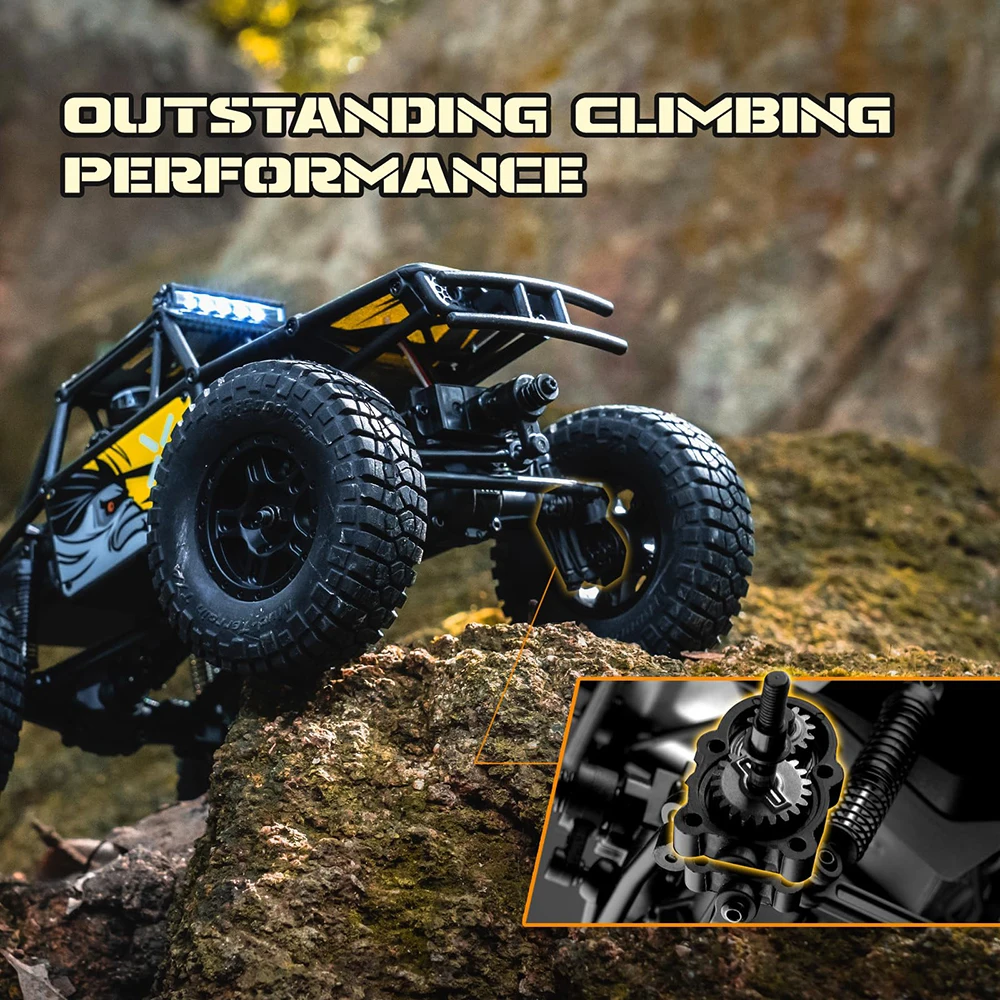 1/24 RC 자동차 FCX24 레무르 RTR 4WD 4X4 2.4GHz 1/24 RC 전기 리모컨 모델 자동차 락 크롤러, 성인 어린이 장난감 선물, 신제품