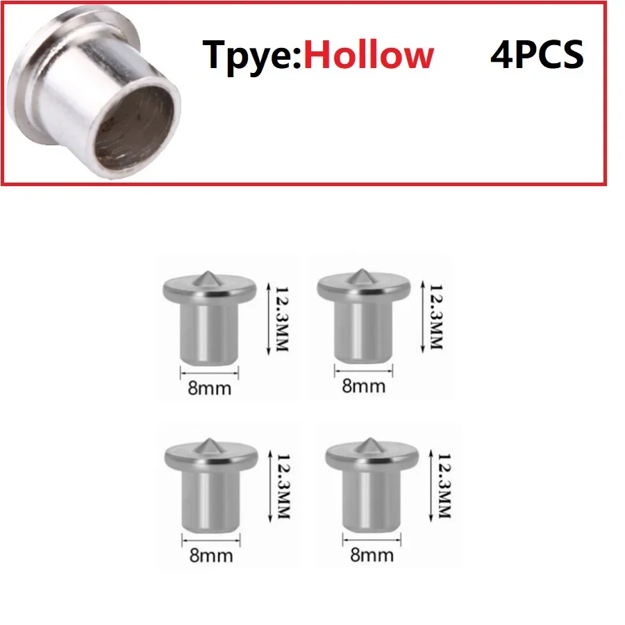 Dowel Centre Point Pin Set Wood Timber Marker Hole Tenon Center Set 6/8/10/12mm Wood Drill Power Accessories Tools Plugs 4 Pcs