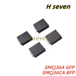 10pcs SMCJ36A GFP SMCJ36CA BFP 36V SMC Patch TVS Transient Suppression Diode
