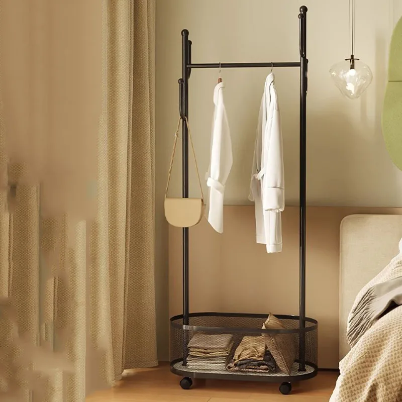 

Wall Coat Rack Hanging Clothes Hanger Vishakers Furniture Steel Shelf Stand Shoe Aesthetic Room System Perchero Bedroom Home