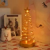 Christmas Lights Tree Fairy Lamp Artificial Tree Metal Spiral with Lighting Holiday for Bedroom, Living room Home Decoration 6