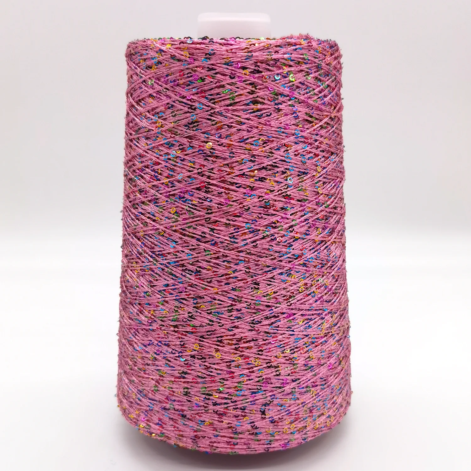 500g 2mm Sequins Yarn Crochet Knitting Yarn High-density Needlework Hand Knitting DIY for Woman Woollen Hat Scarf