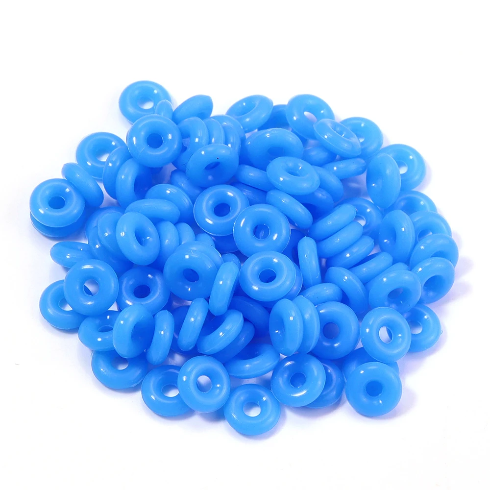 100pcs Colorful Silicone Positioning Beads for DIY Jewelry and Accessories