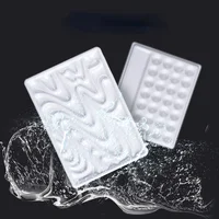Imitation Porcelain Watercolor Palette Wavy Shape Easy To Clean Pigment Plate Chinese Painting Professional Art Tools 2