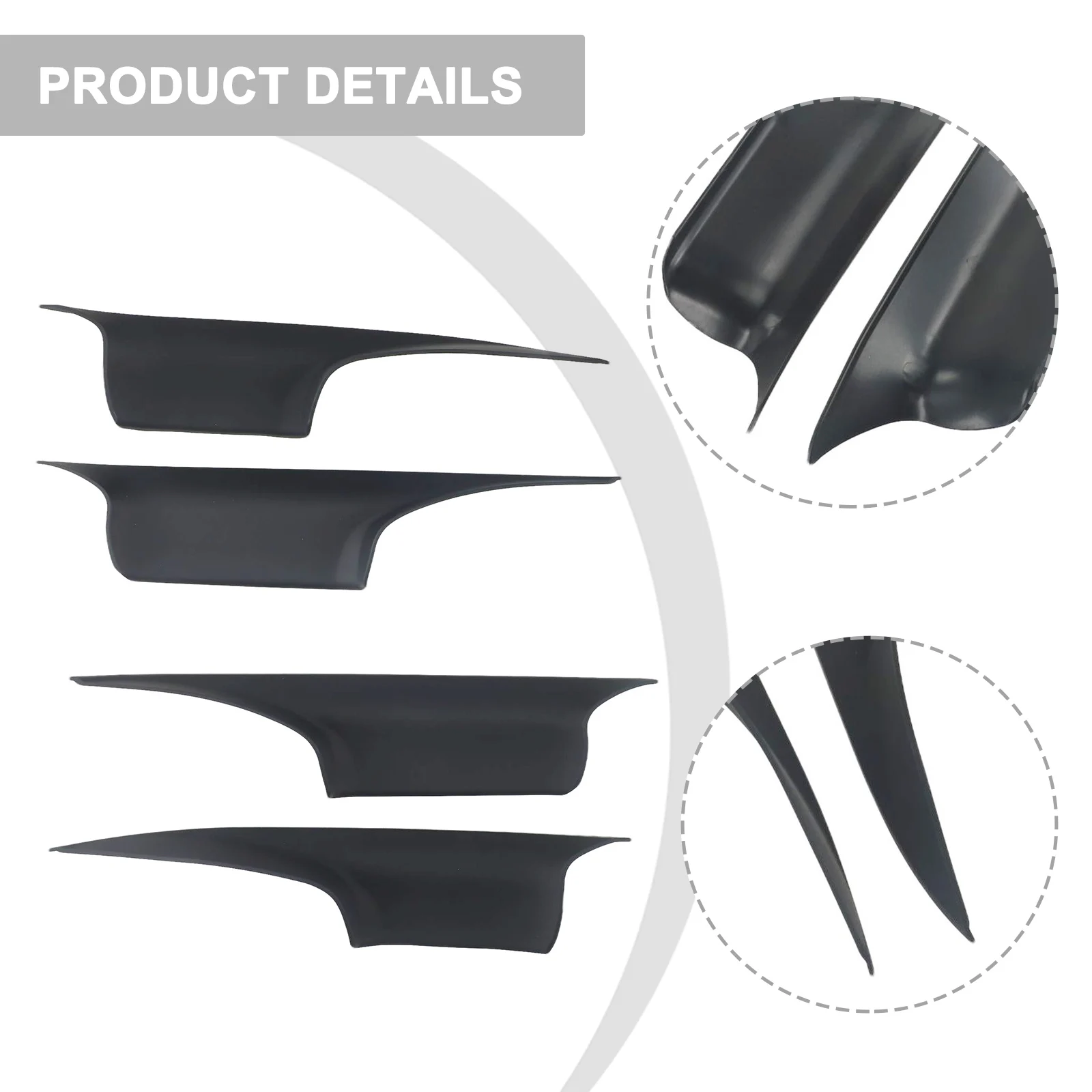 

51419115501 4 шт./комплект внутренняя Передняя ручка двери Скоба черный чехол для BMW 7 серии F02 F01 2008-2015 сменные детали для автомобилей