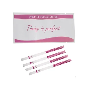10pcs LH Ovulation Test Strips For Adult Women Home Urine Measuring Testing Kit Rapid Result Over 99% Accuracy One-step Test Pen 1