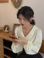 Autumn Outfit Set Women's 2023 New Court Sle Retro irt Versatile Mid-Length A-Line  Skirt for Pear aped Body - Image 3