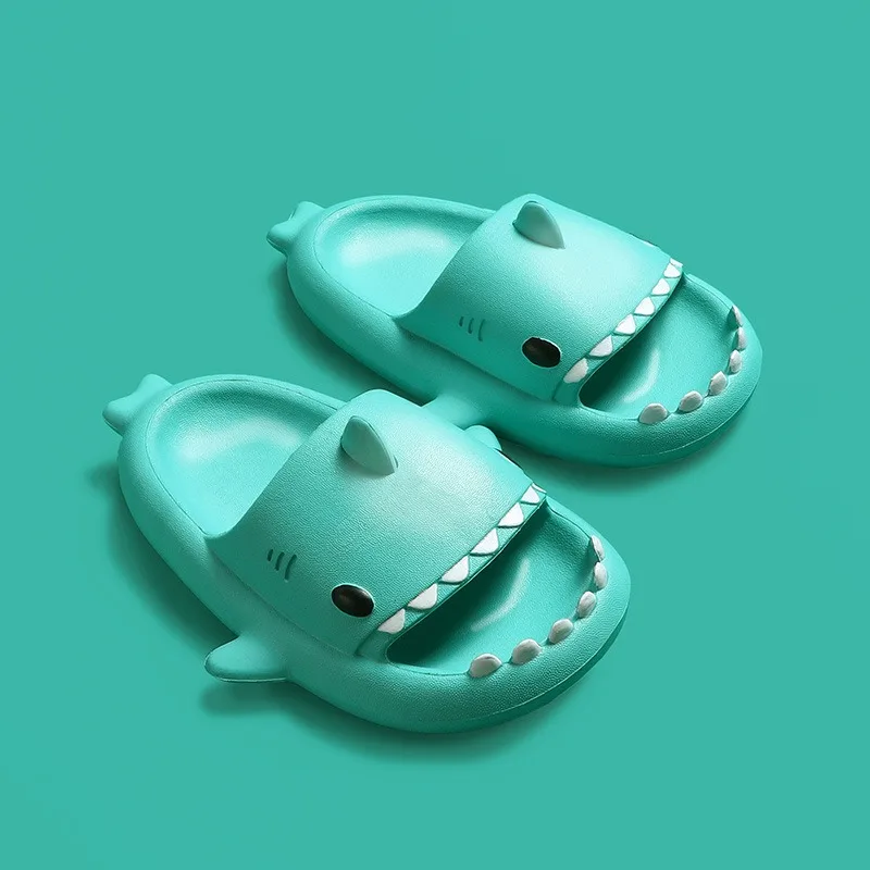 New Funny Children Parent Adult Slippers Cute Shark-shaped Non-slip Boys Girls Home Slippers Toddler Kids Shoes Women's Sandals boy sandals fashion