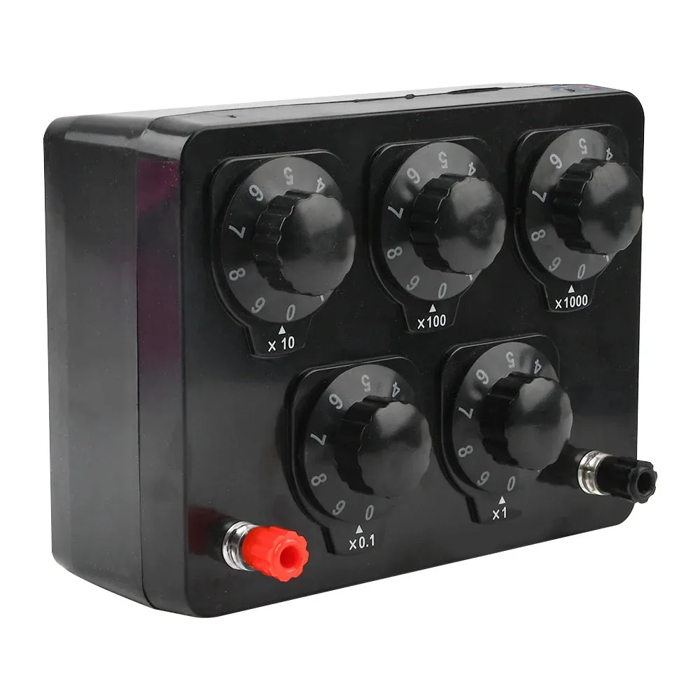 

B50 0-9999.9 Ohm Adjustable Variable Resistance Box Decade Resistor Experimental Equipment For Physical Resistance Box Teaching