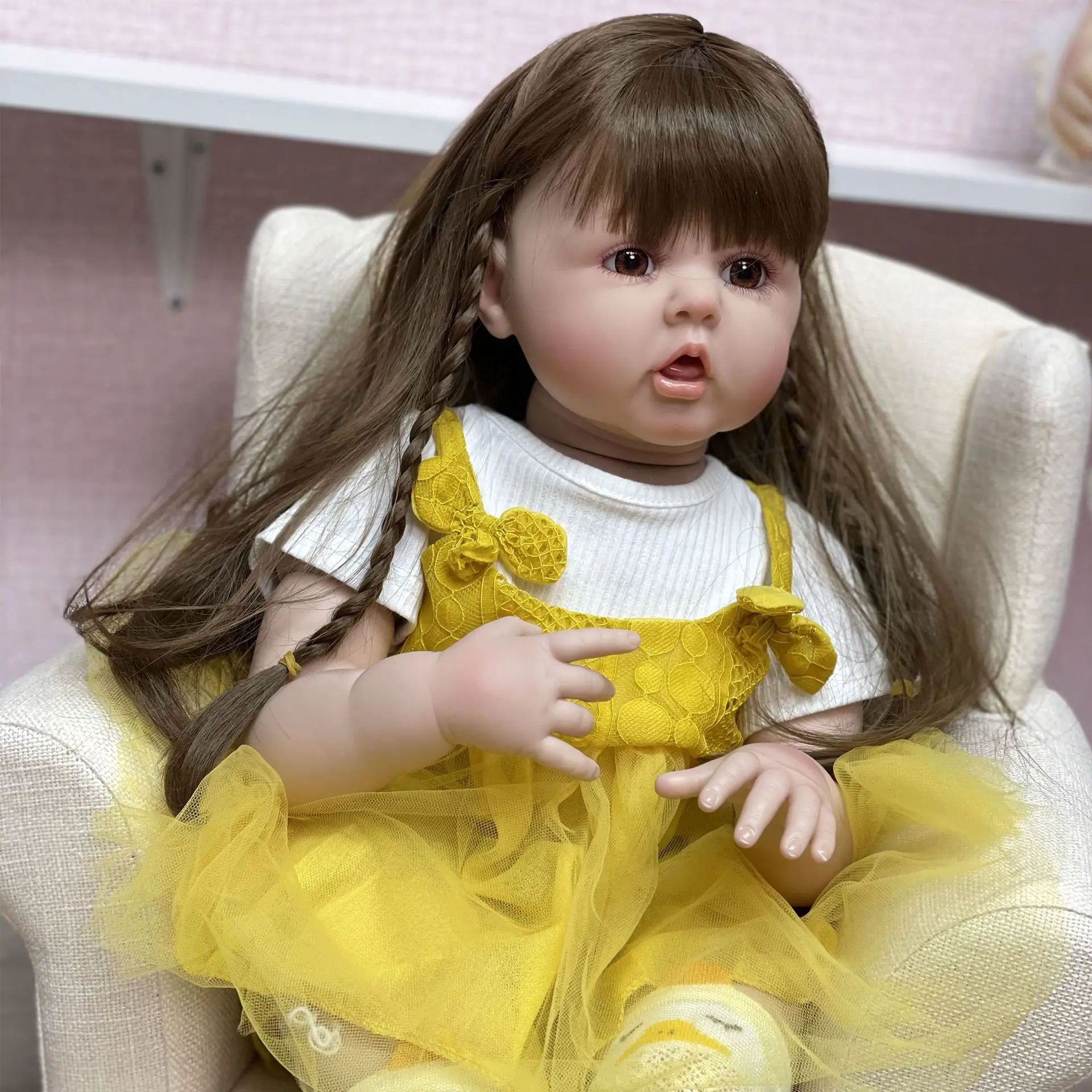 

OtardDolls 24" Reborn Toddler Girl Doll Baby Toys For Children Gifts Boneca Renascida Brinquedo Bebe Para Crianças Menina