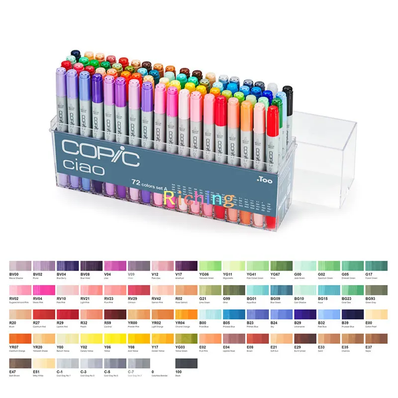 Copic Ciao Marker 12 Piece Set - Premium Artist Markers Anime