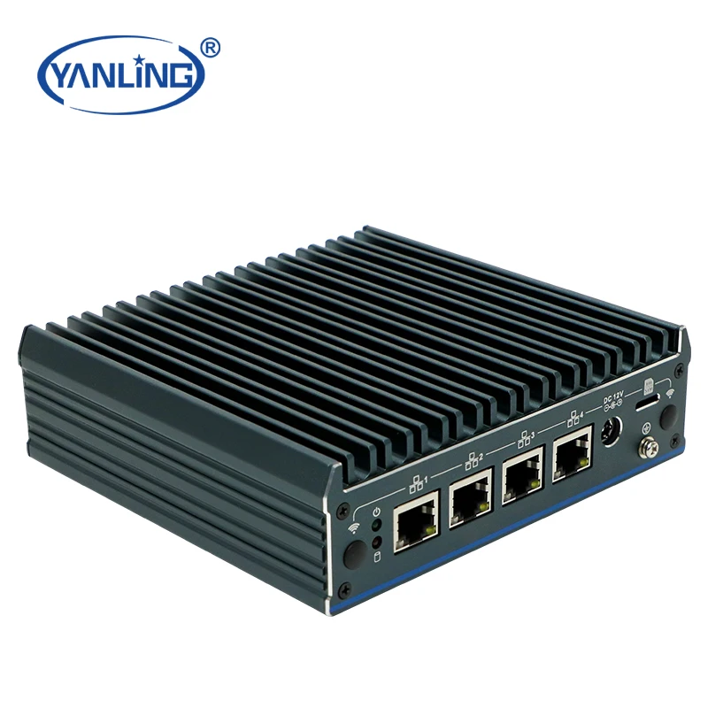 심천 얀링 N100 방화벽 Pfsense 미니 PC 우분투 리눅스 VPN 네트워크 (4개의 2.5G 이더넷 포트 포함)