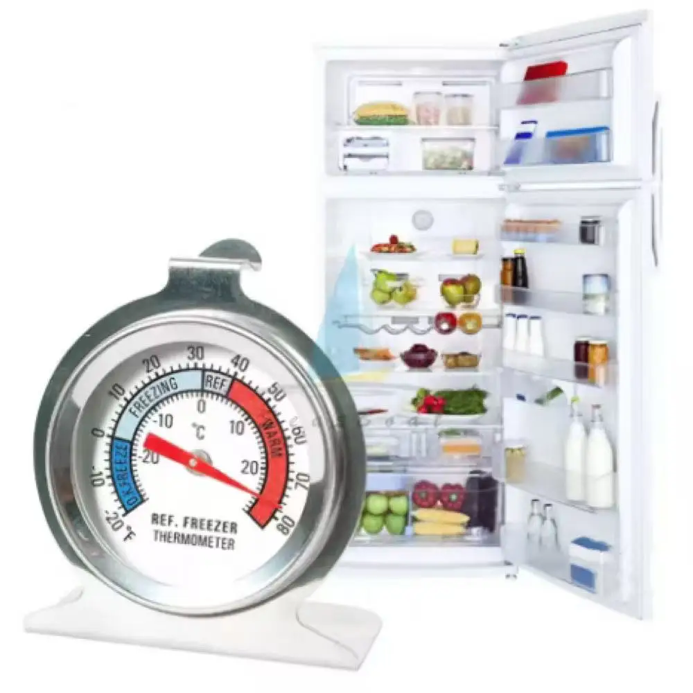 High Precision Stainless Steel Mini Fridge Thermometer