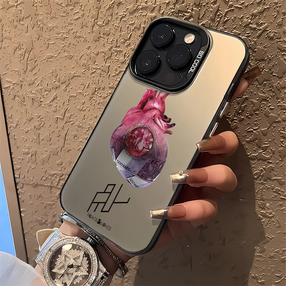 Rapper P-PNL Deux Freres Laser Design Shockproof Silicone Phone Case