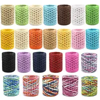 100M Natural Raffia Straw Yarn For Knitting Crocheting Paper Threads Friendly Paper Yarn DIY Handmade Summer Sunhat Beach Bag 2