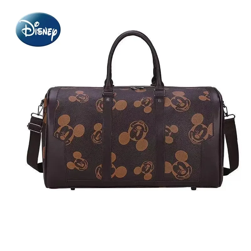 Travel Bags Disney's New Mickey Portable Travel Bag Luxury Brand Women's Travel Bag High Quality Cartoon Fashion Large Capacity Luggage