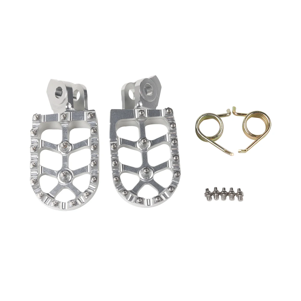 Pedane Poggiapiedi Per Yamaha XT660Z R XTR XTZ660 E TTR600 - Antiscivolo In Acciaio