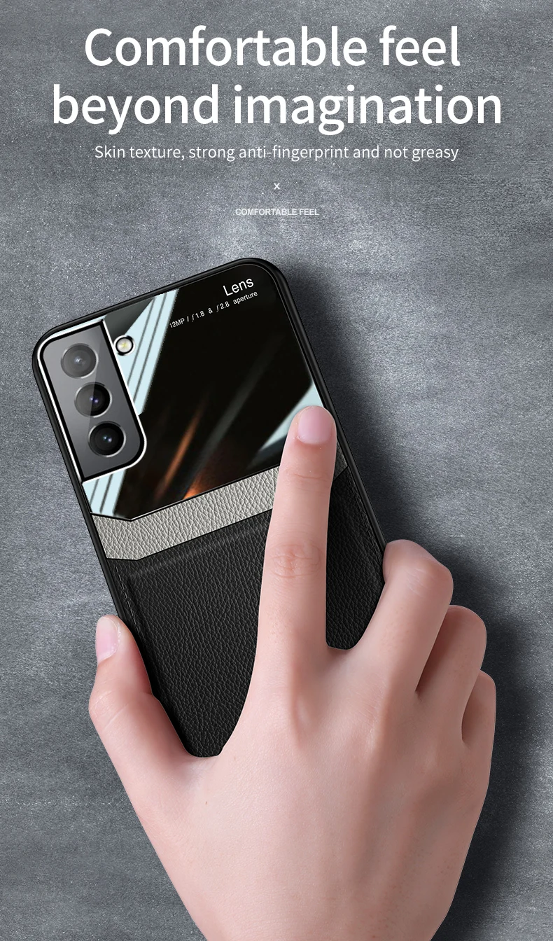 Coque S22 Ultra DECLAREYAO fine en silicone rigide en plexiglas souple pour Samsung Galaxy S20 S21 FE E S10 Plus, coque en cuir_voghion.com