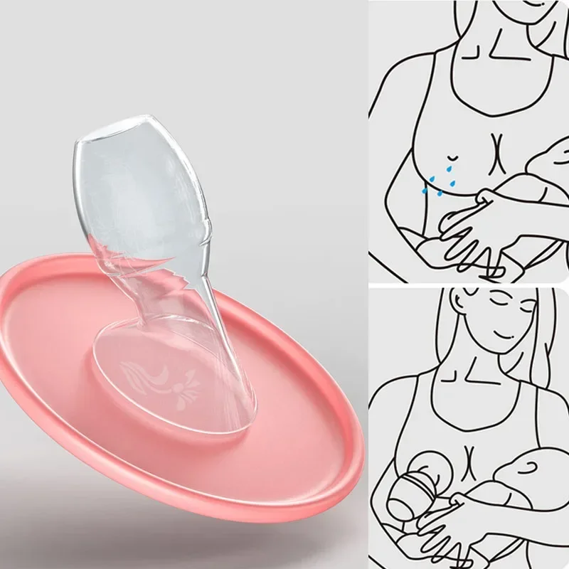Silicone Maternal Milk Collector Food Grade Manual Breast Silicone Pumps Breast Milk Savers Baby Feeding Milk Pumps Accessories