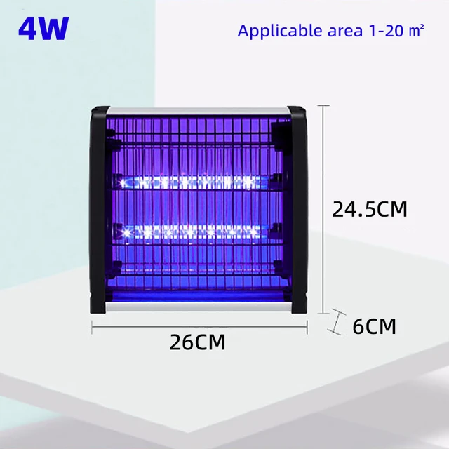 LED Electric Shock Mosquito Killer Lamp Wall Mount Bug Trap Mosquito Zapper UV insect Light Suitable for a variety of scenarios_voghion.com