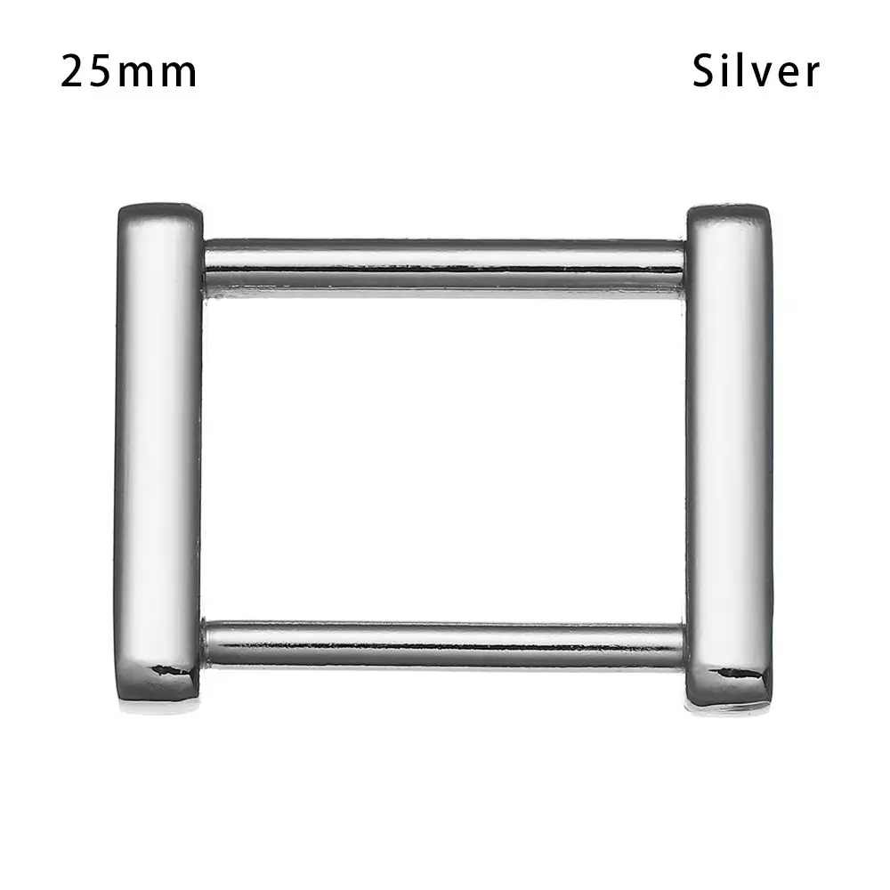 thumbnail image 2 of Rectangle Purse Strap Slder Metal Double Loop Slde Buckle Adjuster Keeper Rng 36 33mm 1 3/8 1... 2 of 13