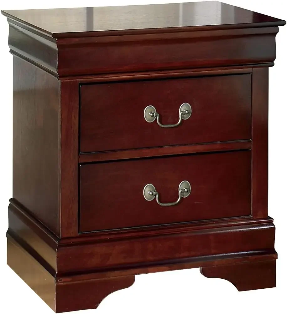 Design by Ashley Alisdair Traditional 2 Drawer Nightstand, Dark Brown