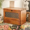 Wooden Cosmetic Makeup Organizer Large Makeup Storage Box Organization and Storage Case for Desk Dorm Vanity Dresser Countertop 1