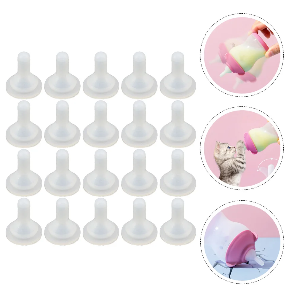 

20Pcs Milk Bottle Pacifiers Little Pets Pacifiers Feeding Pacifiers for Bottle