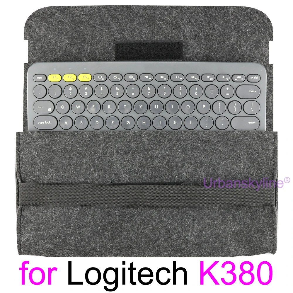 K380 Bag for Logitech K380 Sleeve Case Cover WOOL FELT Storage Handbag