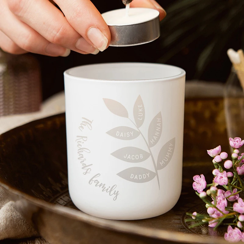 Family Tree Tea Light Candle Holder 1 | Custom Family Tree Tea Light Candle Holder 10