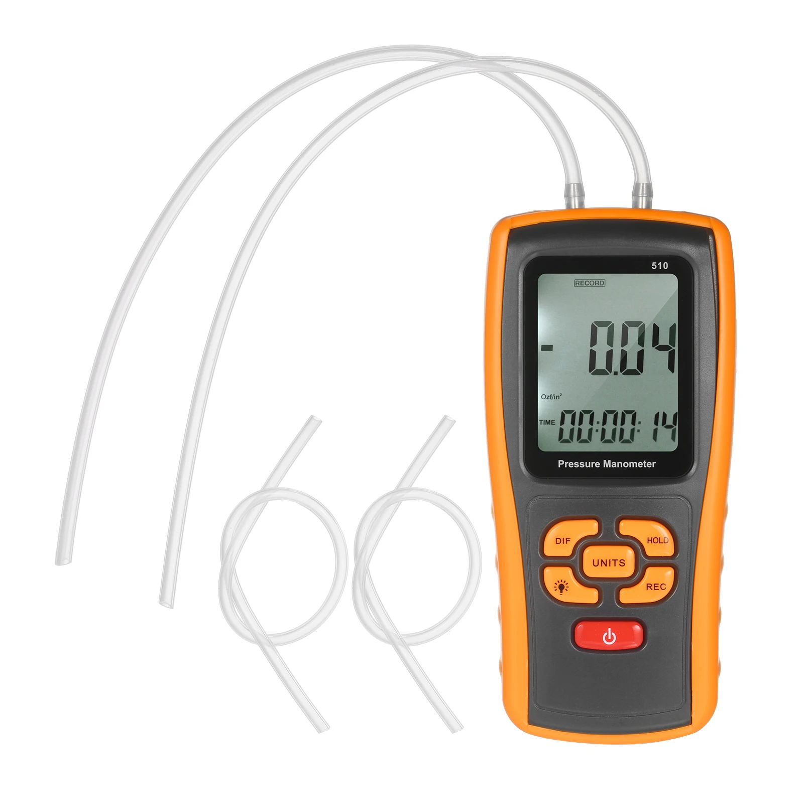 

GM510 Precision Digital Manometer Air Pressure Meter Differential Pressure Gauge Micromanometer