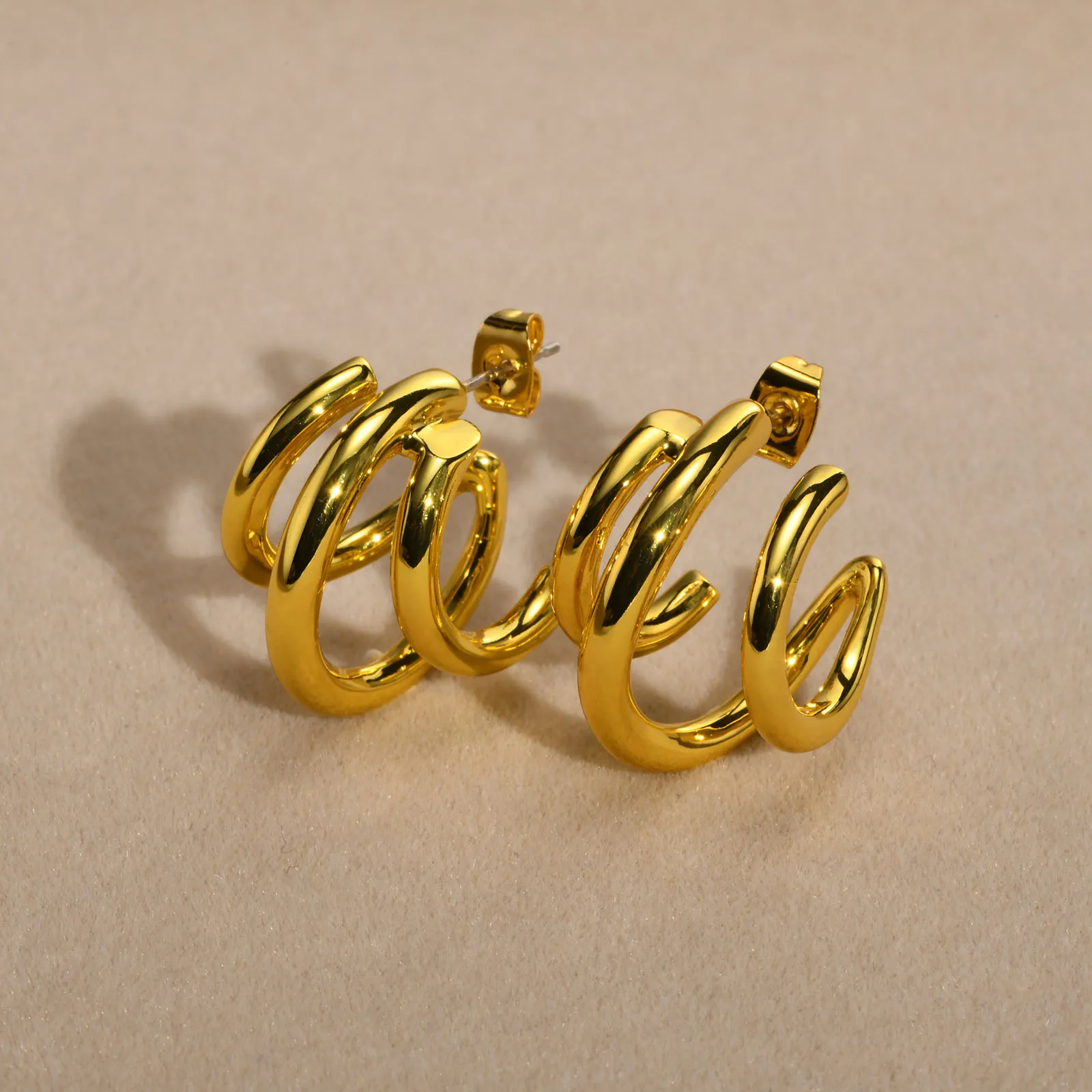 DARHSEN Stud Earring for Women Ladies Students Gold Color Copper Fashion Jewelry Gift korean Design New Arrival 2023