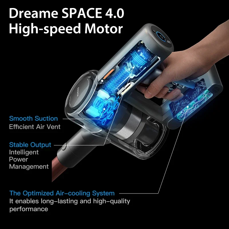 Dreame V11 ޴   ûұ, OLED ÷, ο , ٴ ī ûұ, 25kPa