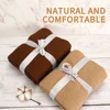 Kangobaby #My Soft Life# All Season Cotton Kinnted Shawl Baby Wool Blanket Newborn Wrap Infant Quilt Stroller Cover 4