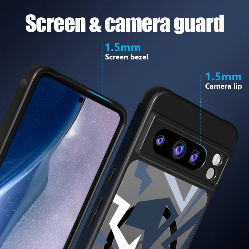 Magnetic Matte Geometry Pattern Phone Case with Magsafe Wireless Charging Compatibility