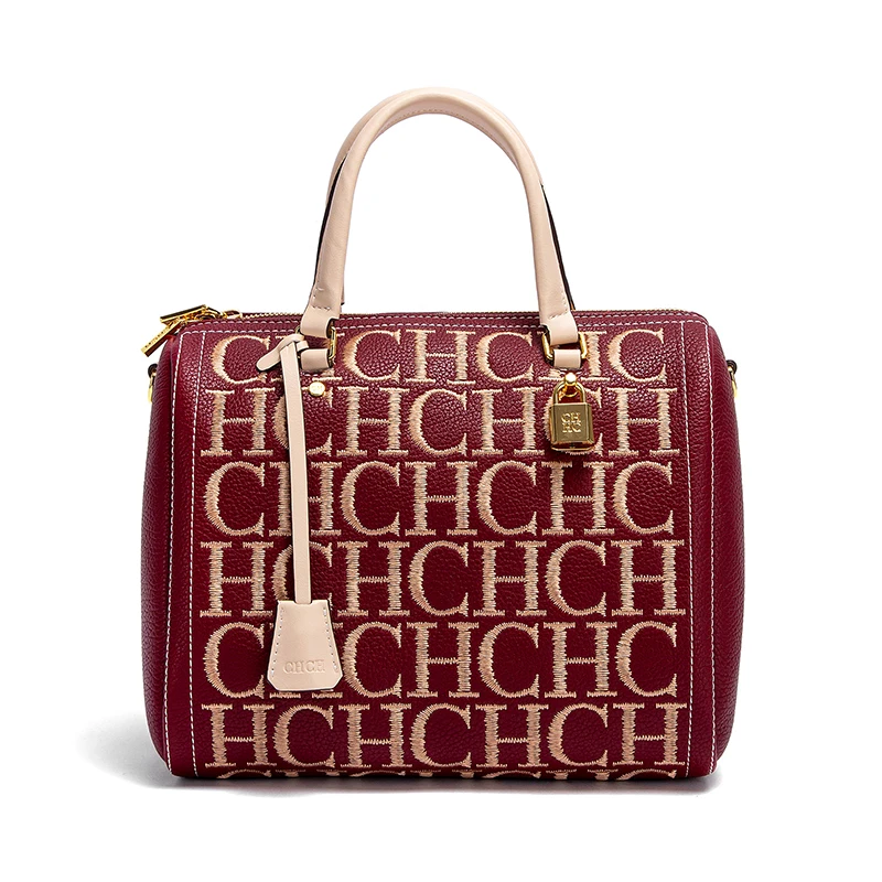 حقيبة كتف نسائية من CHCH بتصميم حروف مطرزة جديدة ح...