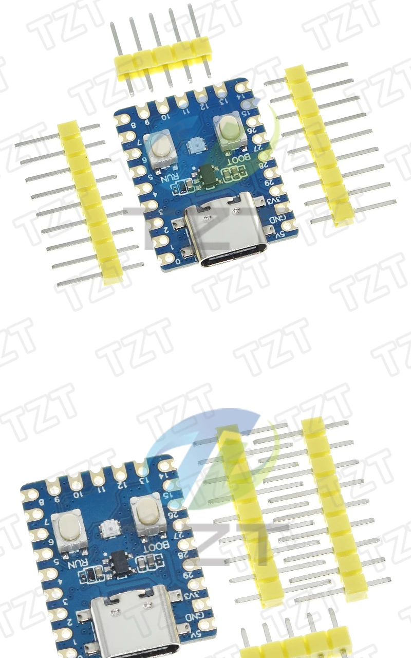 1/3PCS RP2350-Zero Mini-Entwicklungsboard RP2350 Basierend auf Raspberry Pi RP2350A Dual-Core 520KB 4MB Flash Type-c USB – Detail 7