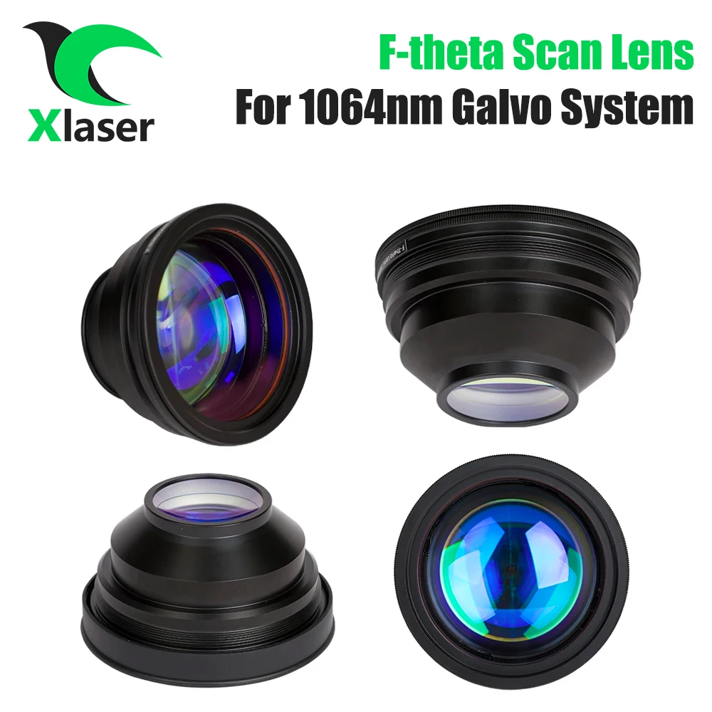 

XLaser F-theta Scan Lens Field Lens 50x50 - 300x300 F63-420mm M85x1 for 1064nm YAG Optical Fiber Laser Marking Machine Parts